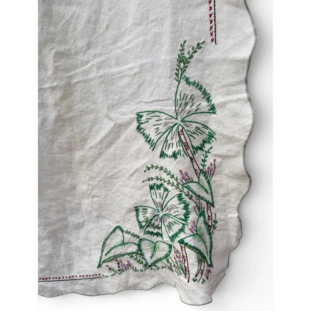 Handmade vintage embroidered